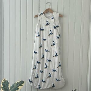 Kyte Whale Print Sleepsack 6-12 months 1.0 tog
